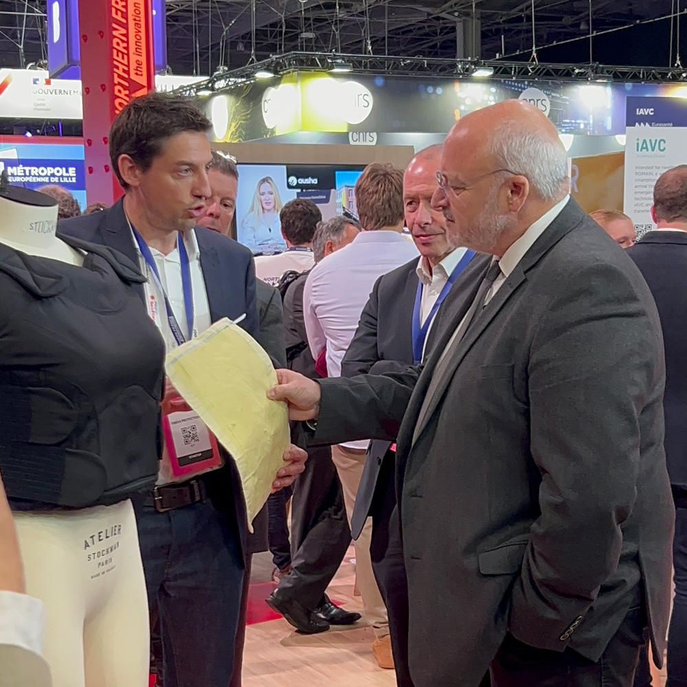 Damien Castelain vivatech tissu balistique français